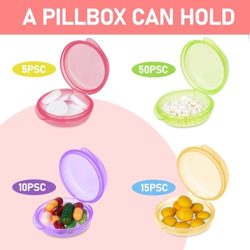 4 Pc Mini Pill Organizer Small Pill Box - Image 4
