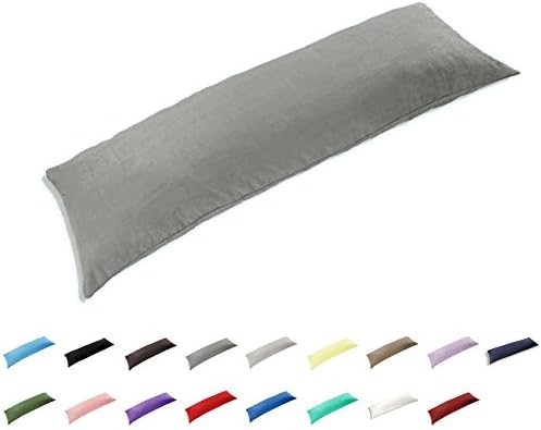 TAOSON 100% Cotton 300 Thread Count Envelope Style Body Pillow Cover Pillowcase by TAOSON