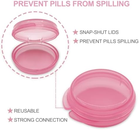 Small Pill Box, Daily Mini Pill Organizer Portable - Image 4