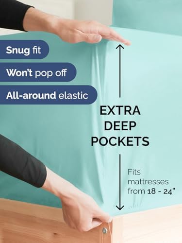 CGK Linens Extra Deep King Fitted Sheet - Image 2
