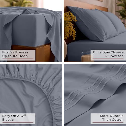 Mellanni Iconic 4-Piece, Ultra Soft Sheet Set - Image 5