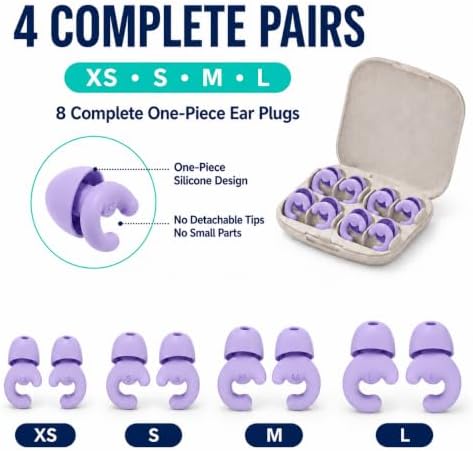 Noise Cancelling Ear Plugs Sleep 33dB NRR Side Sleep Small Ear - Image 2