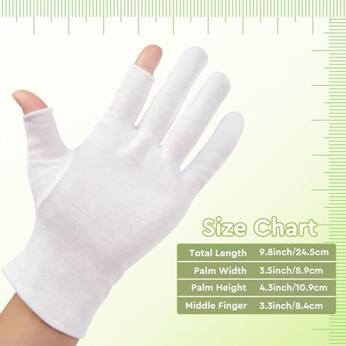 4 Pairs Cotton Moisturizing Gloves Touchscreen - Image 4