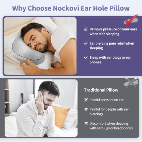 4" Hole Piercing Pillow for Side Sleepers - Image 6