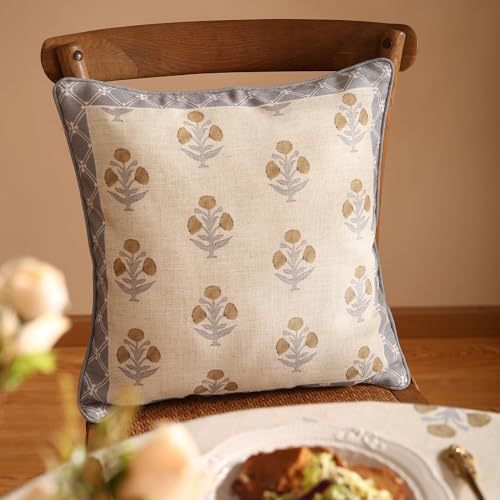 patdrea French Vintage Linen Throw Pillow Cover - Image 5