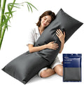 MR&HM Body Pillow Pillowcase 1pc, Cooling & Breathable, Dark Grey by MRHM