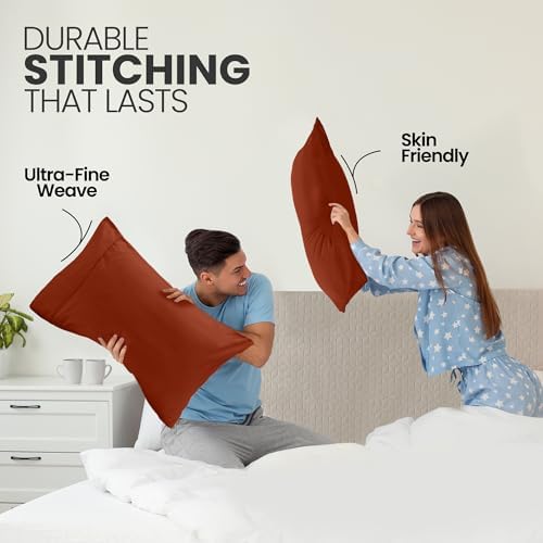 Pillow Cases Queen Size Set of 2, Ultra Soft Comfy Pillow Covers - Image 4