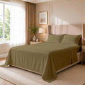 Cottingon 4 Piece Twin Sheets Fits 16" Deep, Egyptian Cotton by COTTINGON