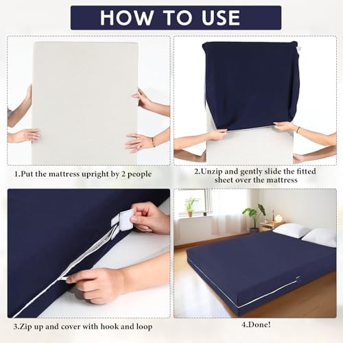 HunnmingRe Zippered Mattress Protector Fitted - Image 3