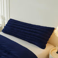 MEGO 20x54 Body Pillow Cover, Fluffy Ribbed Faux Rabbit Fur by MEGO