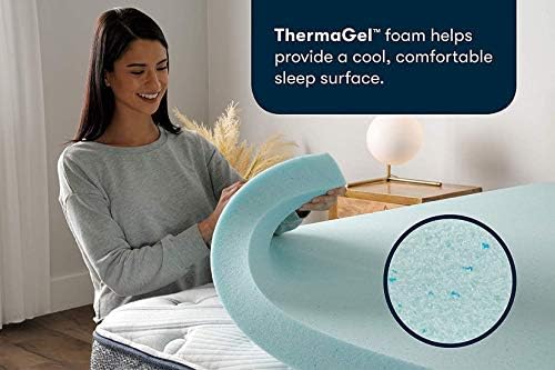 Serta ThermaGel Cooling, Pressure-Relieving Memory Foam Mattress Topper - Image 2