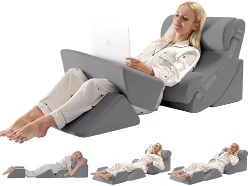WSOFRLAC 6PCS Multi-Functional Bed Wedge Pillow Kit by WSOFRLAC