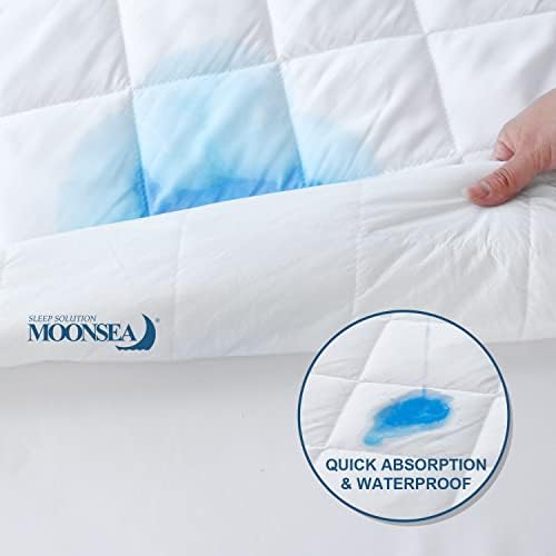 RV King Mattress PadWaterproof, 72x80 RV King Fitted Matress Protector - Image 4