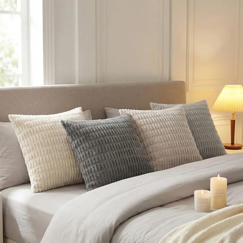 Fancy Homi 4 Packs Decorative Throw Pillow Covers - Image 3