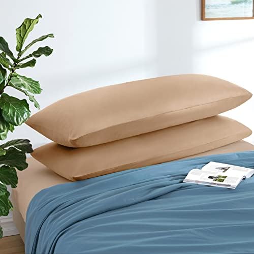 MILVOWOC Brushed Microfiber Body Pillowcases, 20x60 Inch - Image 2