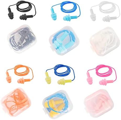 Ear Plugs for Swimming, Sleeping Noise Cancelling, Reusable Silicone Earplugs by GUIGUZHJ