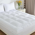 WhatsBedding 3 in Goose Feather Bed Mattress Topper, 100% Cotton Fabric by WhatsBedding