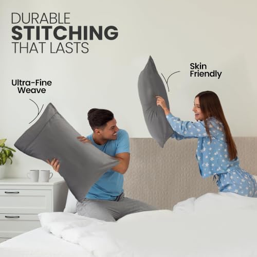 Pillow Covers King Size Set of 12, Soft and Comfy Pillow Cases - Image 4