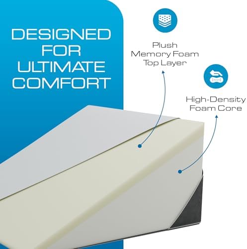 Kolbs Extra Wide Bed Wedge Pillow | Super Large | Memory Foam Top and Jacquard - Image 6
