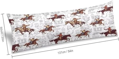 Western Desert Cowboy Body Pillow Cover Pillowcase - Image 2