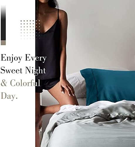 WishSmile Cooling Queen Pillow Cases Set of 2 Breathable Cool Silky Soft Rayon - Image 6