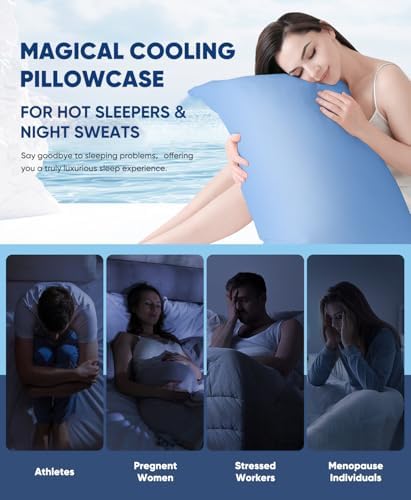 LUXEAR Cooling Pillow Cases for Hot Sleepers Set of 2 - Image 6