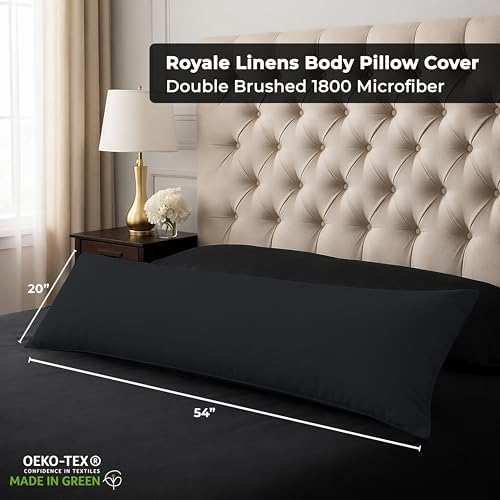 ROYALE LINENS Microfiber Body Pillow Cover - Image 2