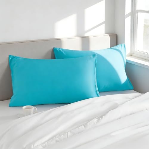 Queen Pillow Cases, 2 Pack, 20x30 in, Microfiber - Image 2