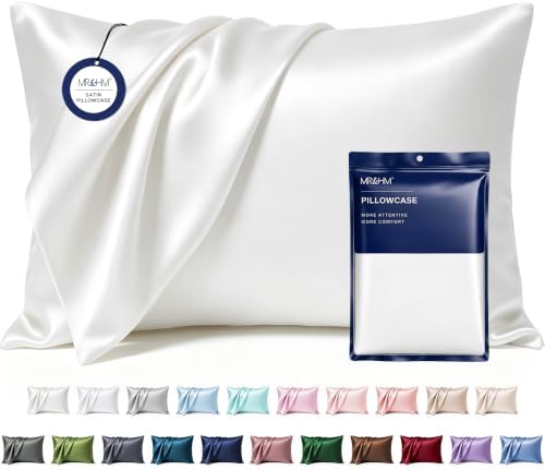 MR&HM Satin Pillowcase 2 Pack, Standard Size 20"x26" by MRHM