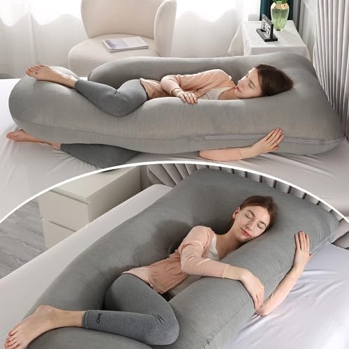 BATTOP Pregnancy Pillows for Sleeping- U Shaped Full Body Maternity Pillow - Image 4