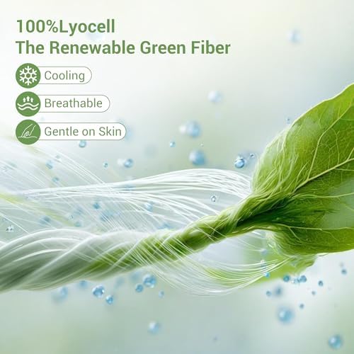 SheRest 100% Lyocell Tencel Pillow Cases Cooling Silk-Like Soft Satin Standard - Image 3