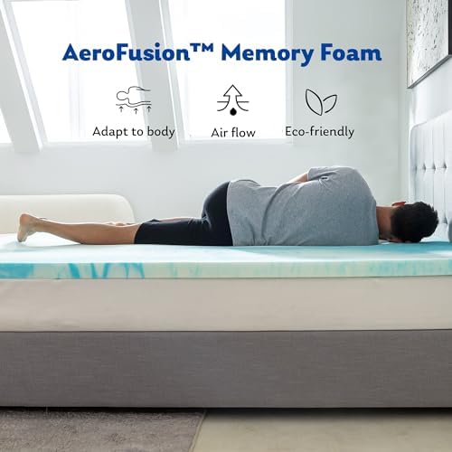 MLILY 3 Inch Queen Cooling Gel Infusion Memory Foam Mattress Topper - Image 4