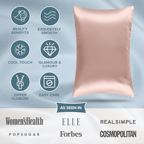 Bare Home Satin Pillowcases Zipper - Image 4