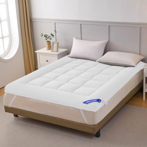 Shatex 2.5 inch Mattress Topper, King Size Mattress Pad - Image 3