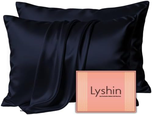 LYSHIN Silk Pillow Cases 2 Pack King Size by LYSHINSILKPILLOWCASES