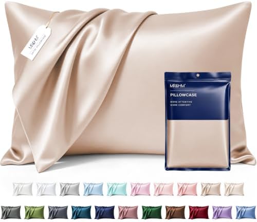 MR&HM Satin Pillowcase 2 Pack, King Size 20"x36" by MRHM