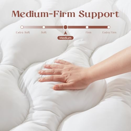 5 Inch King Memory Foam Mattress Topper Back Pain Relief White King Size - Image 7