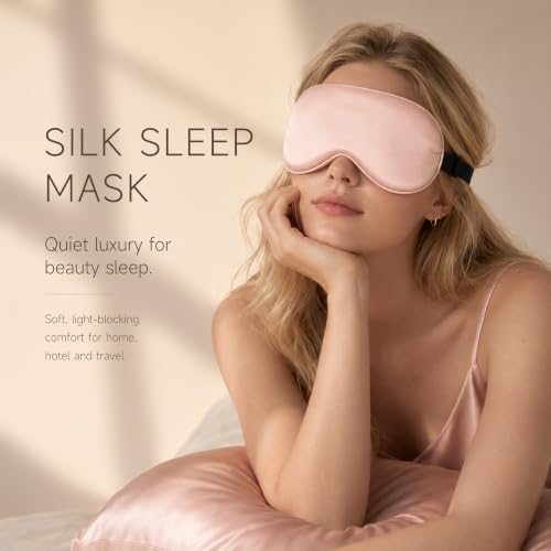 Silk Sleep Mask, Light Blocking Eye Mask - Image 2