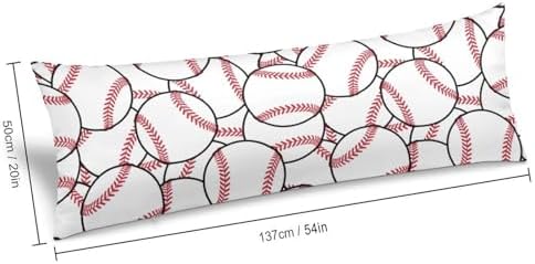 Baseball Body Pillow Pillowcase Classic Baseball Sports Long Body Pillow Cover - Image 3