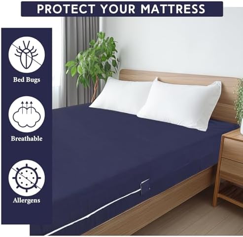 HunnmingRe Zippered Mattress Protector Fitted - Image 6
