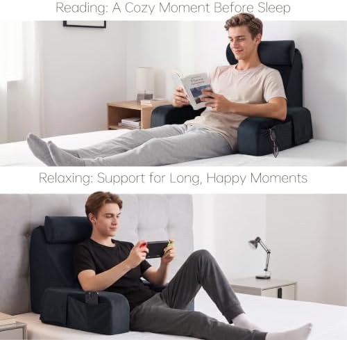 ENITYA 19" Reading Pillow for Bed - Image 5