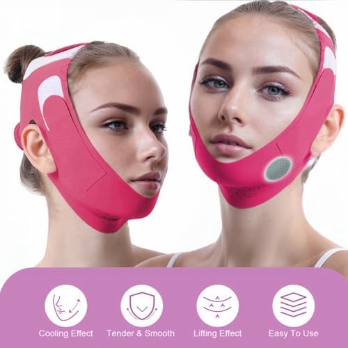ROWMATE Graphene V-Line Mask Chin Up Mask V Shaped Face Mask Chin Strap - Image 3