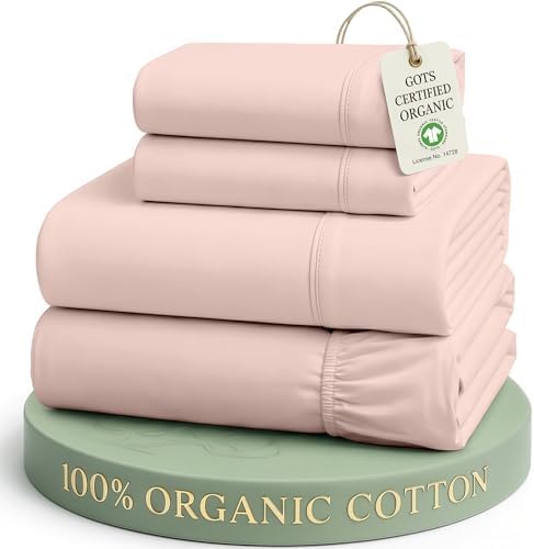 LANE LINEN Queen Size Sheet Set 100% Organic Cotton Percale by LaneLinen