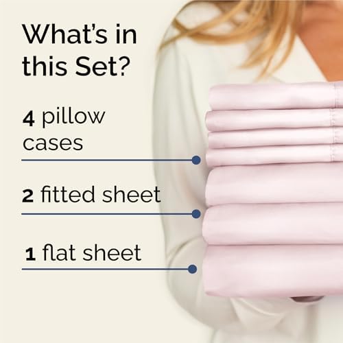 Split King 7 Piece Bed Sheet Set - Image 2