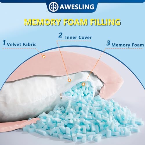 Shredded Memory Foam U Shaped Pregnancy Pillow - Image 4