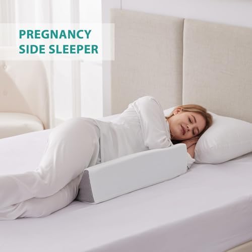 Bedluxe Wedge Pillow for Side Sleeping, Comfort Foam Back Pillow for Side - Image 5