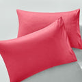 MILVOWOC Brushed Microfiber Queen Pillowcases, Hot Pink, 20 x 30 Inch by MILVOWOC