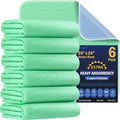 Fygrip 6 Pack 24” x 24” Extra Heavy Absorbency Washable Underpads Bed Pads by Fygrip
