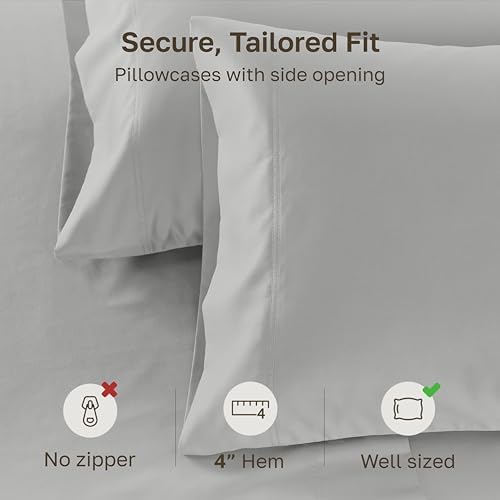CALIFORNIA DESIGN DEN Luxuriously Soft Hotel Quality 600 Thread Count, 100% - Image 4