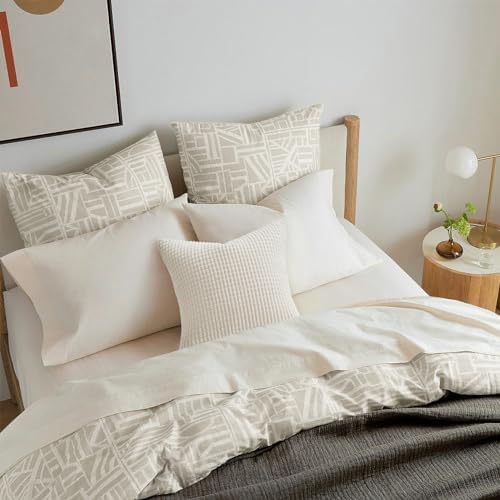 Topfinel 4 Packs Cream White Decorative Throw Pillow Covers 20x20 Inch - Image 3